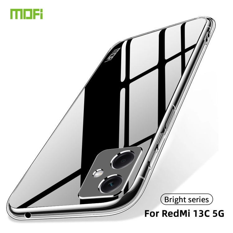 For Xiaomi Redmi 13C 5G MOFI Ming Series Ultra-thin TPU Phone Case(Transparent) - 13C Cases by MOFI | Online Shopping UK | buy2fix