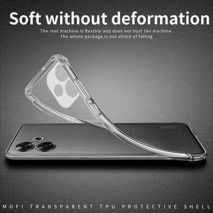 ForXiaomi Redmi Turbo 3 MOFI Ming Series Ultra-thin TPU Phone Case(Transparent) - Xiaomi Cases by MOFI | Online Shopping UK | buy2fix