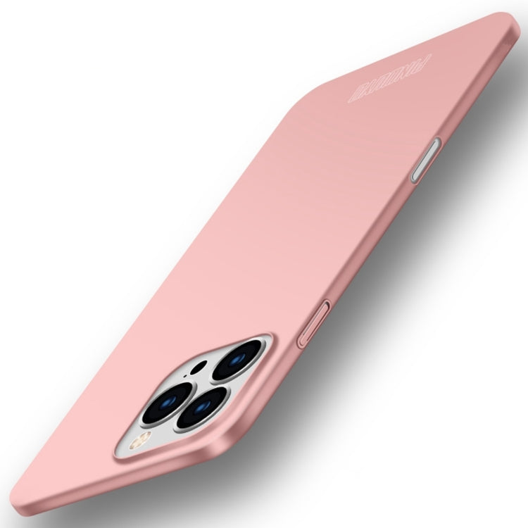 For iPhone 16 Pro Max PINWUYO Micro-Frosted PC Ultra-thin Hard Phone Case with Magsafe Magnetic Ring(Rose Gold) - iPhone 16 Pro Max Cases by PINWUYO | Online Shopping UK | buy2fix