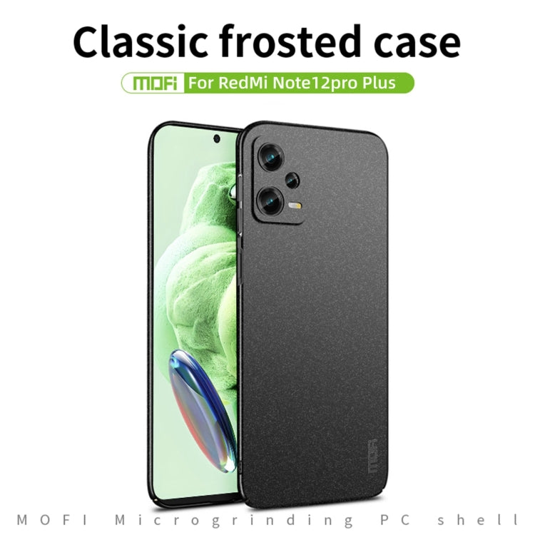 For Xiaomi Redmi Note 12 Pro+ Global MOFI Fandun Series Frosted PC Ultra-thin All-inclusive Phone Case(Blue) - Xiaomi Cases by MOFI | Online Shopping UK | buy2fix