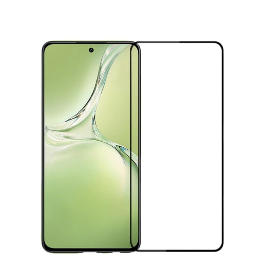 For OPPO K12x PINWUYO 9H 2.5D Full Screen Tempered Glass Film(Black) - OPPO Tempered Glass by PINWUYO | Online Shopping UK | buy2fix