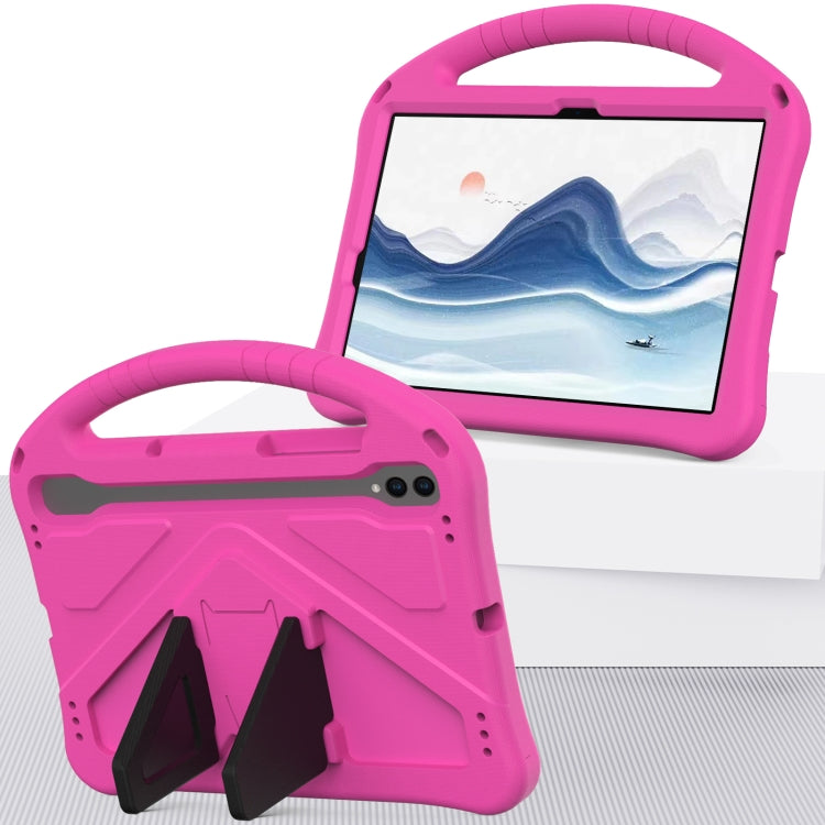 For Samsung Galaxy Tab S10 EVA Shockproof Tablet Case with Holder(Rose Red) - Tab S10 Cases by buy2fix | Online Shopping UK | buy2fix