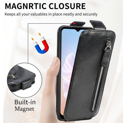 For DOOGEE X98 Pro / X98 Zipper Wallet Vertical Flip Leather Phone Case(Black) - Doogee Cases by buy2fix | Online Shopping UK | buy2fix