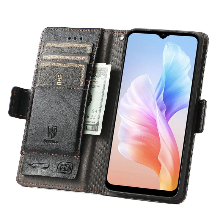 For DOOGEE X98 Pro / X98 CaseNeo Splicing Dual Magnetic Buckle Leather Phone Case(Black) - Doogee Cases by buy2fix | Online Shopping UK | buy2fix