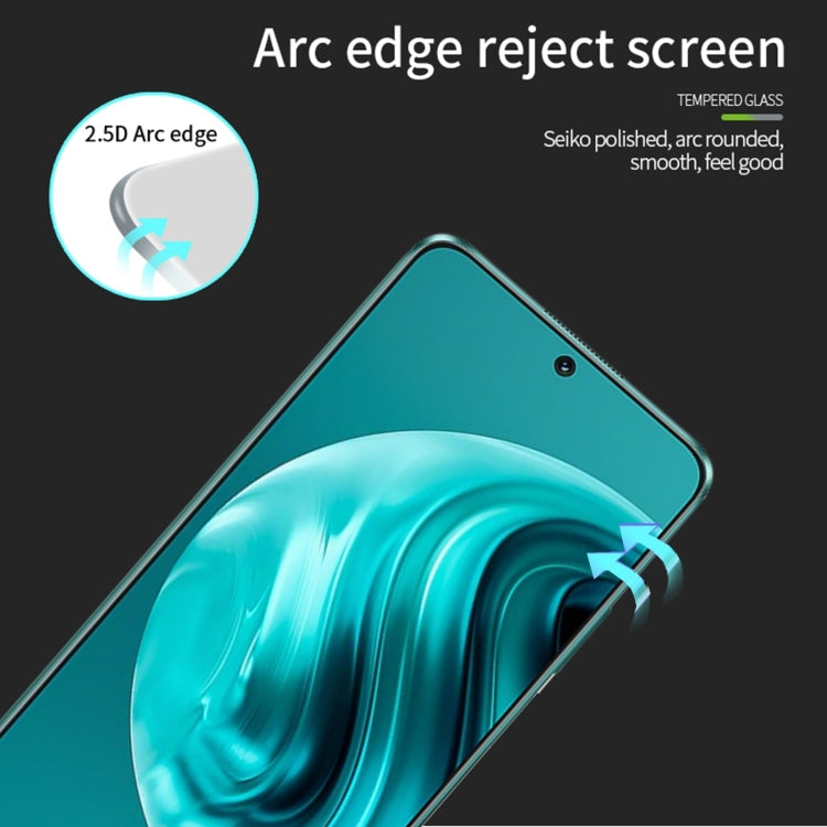 For Huawei nova 12i MOFI 9H 2.5D Full Screen Tempered Glass Film(Black) - Huawei Tempered Glass by MOFI | Online Shopping UK | buy2fix