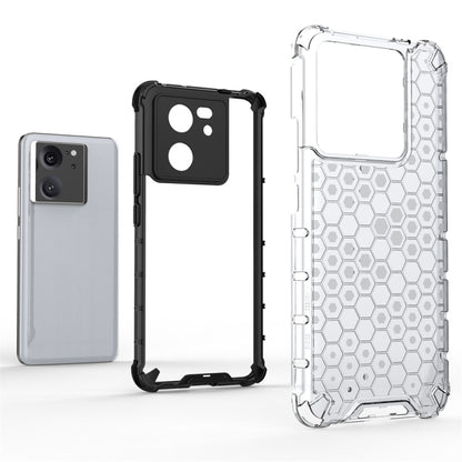 For Xiaomi 13T Shockproof Honeycomb Phone Case(Black) - Xiaomi Cases by buy2fix | Online Shopping UK | buy2fix