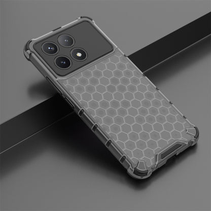 For Xiaomi Poco X6 Pro Shockproof Honeycomb Phone Case(Black) - Xiaomi Cases by buy2fix | Online Shopping UK | buy2fix