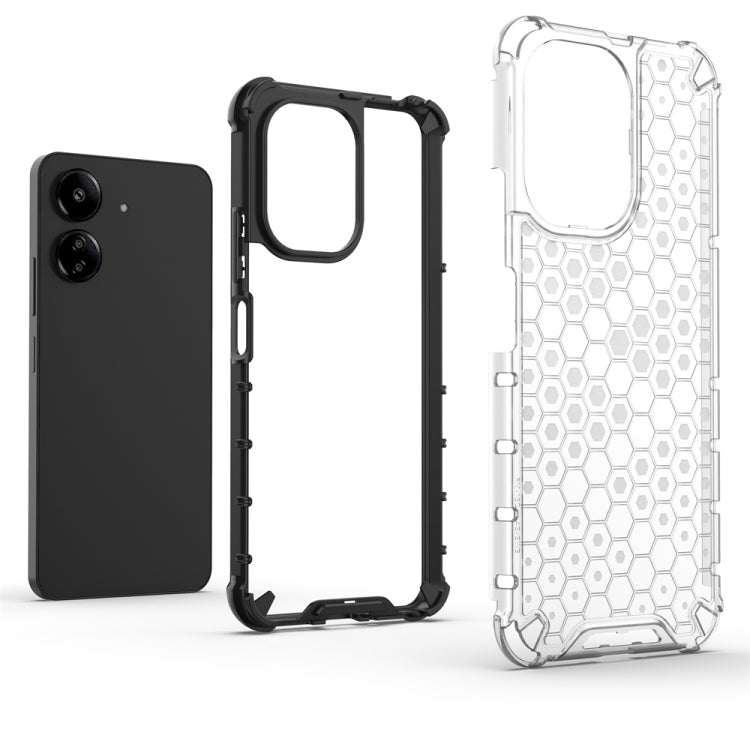 For  Redmi 13C 4G Shockproof Honeycomb Phone Case(Black) - 13C Cases by buy2fix | Online Shopping UK | buy2fix