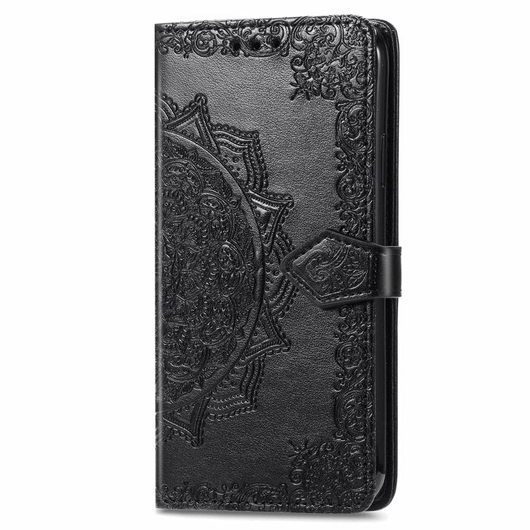 For Xiaomi Redmi K70E Mandala Flower Embossed Leather Phone Case(Black) - K70E Cases by buy2fix | Online Shopping UK | buy2fix