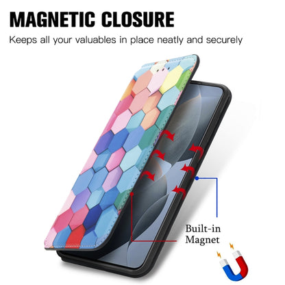 For Xiaomi Redmi K70E CaseNeo Colorful Magnetic Leather Phone Case(Colorful Cube) - K70E Cases by buy2fix | Online Shopping UK | buy2fix