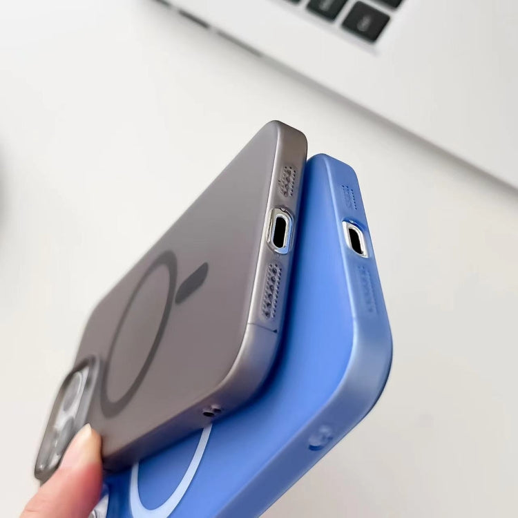 For iPhone 12 Pro Max Ice Fog MagSafe PC Phone Case(Blue) - iPhone 12 Pro Max Cases by buy2fix | Online Shopping UK | buy2fix