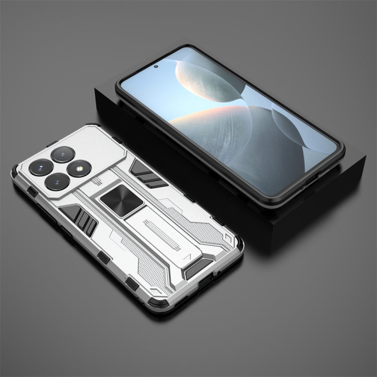 For Redmi K70 Supersonic Armor PC Hybrid TPU Phone Case(Silver) - Xiaomi Cases by buy2fix | Online Shopping UK | buy2fix