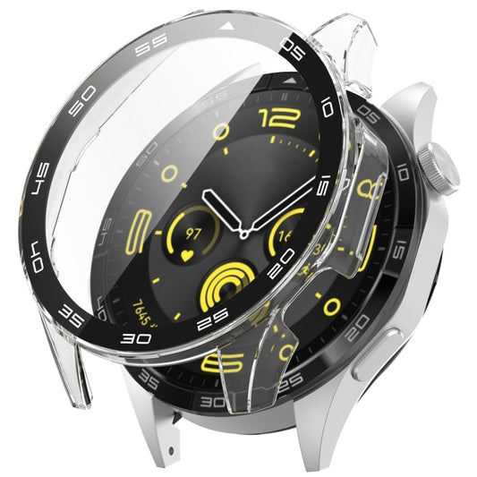 For Huawei Watch GT 4 46mm PC + Tempered Glass Integrated Watch Protective Case with Graduated Dial(Transparent) - Watch Cases by buy2fix | Online Shopping UK | buy2fix