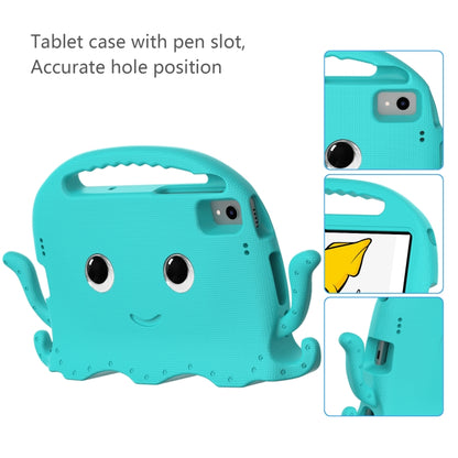 For Samsung Galaxy Tab S6 Lite 2024 Octopus Style EVA Hybrid PC Shockproof Tablet Case with Strap(Glacial Green) - Other Galaxy Tab PC by buy2fix | Online Shopping UK | buy2fix