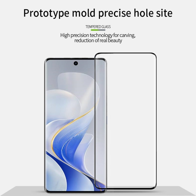 For vivo S19 Pro PINWUYO 9H 3D Hot Bending Tempered Glass Film(Black) - vivo Tempered Glass by PINWUYO | Online Shopping UK | buy2fix