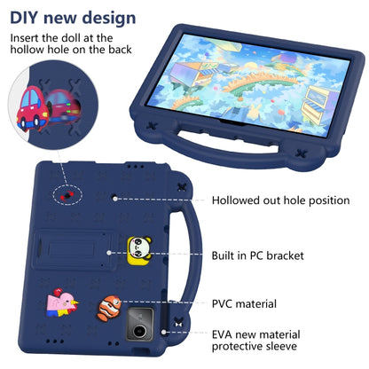 For DOOGEE T30 Pro 11 2023 Handle Kickstand Children EVA Shockproof Tablet Case(Navy Blue) - Others by buy2fix | Online Shopping UK | buy2fix