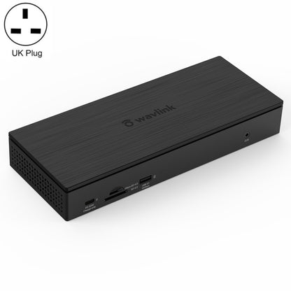 WAVLINK UG69PD10 1 to 4 Screens 4K/5K AV Transfer USB-C to HD Type-C Docking Station Hub, Plug:UK Plug - USB HUB by WAVLINK | Online Shopping UK | buy2fix