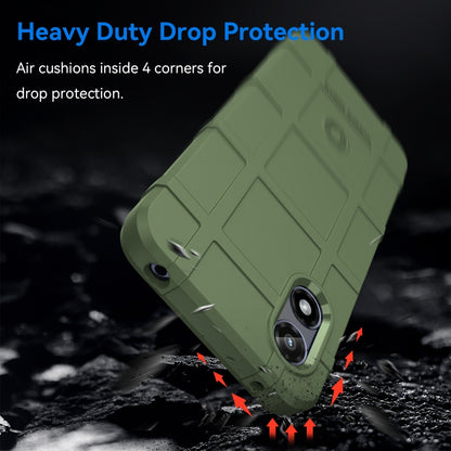 For Motorola Moto G Play 2024 Full Coverage Shockproof TPU Phone Case(Army Green) - Motorola Cases by buy2fix | Online Shopping UK | buy2fix