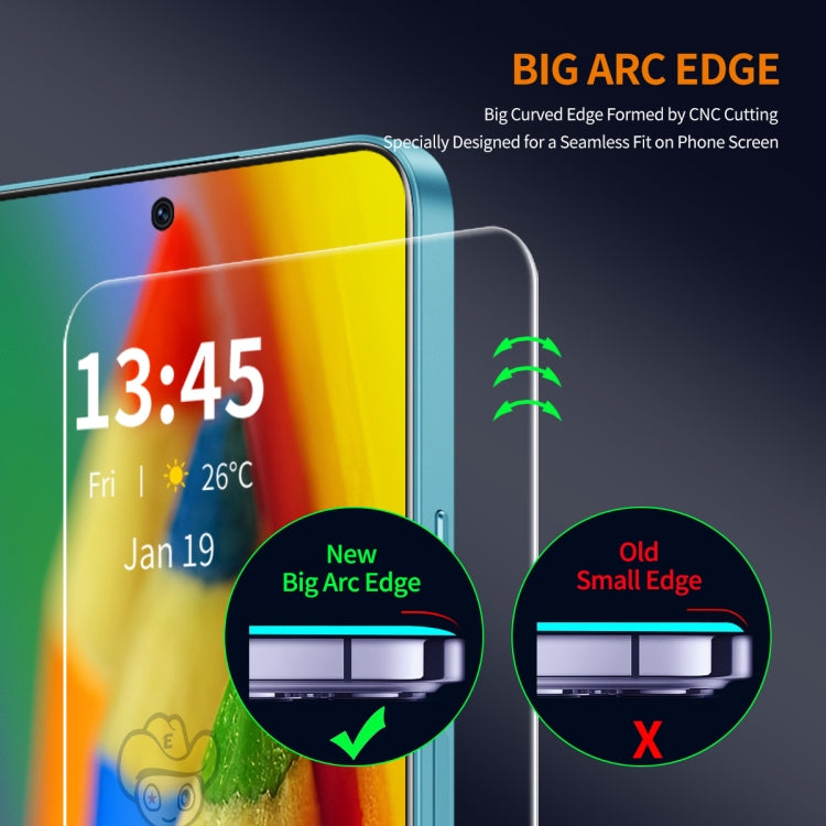 For Redmi K70 Ultra 10pcs ENKAY 9H Big Arc Edge High Aluminum-silicon Tempered Glass Film -  by ENKAY | Online Shopping UK | buy2fix