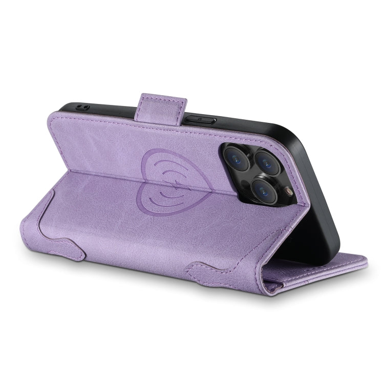 For iPhone 13 Pro Max SUTENI J07 Multifunctional Horizontal Flip Magsafe Leather Phone Case(Purple) - iPhone 13 Pro Max Cases by Suteni | Online Shopping UK | buy2fix