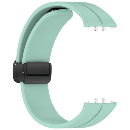 For Samsung Galaxy Fit 3 SM-R390 Magnetic Folding Buckle Silicone Watch Band(Green) - Watch Bands by buy2fix | Online Shopping UK | buy2fix