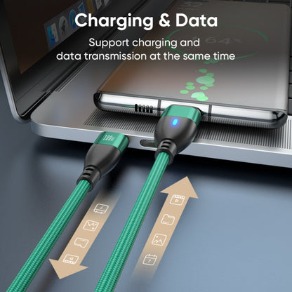 ENKAY 3 in 1 PD100W Type-C to Type-C / 8 Pin / Micro USB Magnetic Fast Charging Cable, Cable Length:1.8m(Green) - Charging Cable & Head by ENKAY | Online Shopping UK | buy2fix