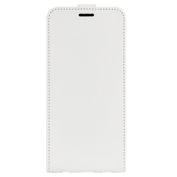 For OnePlus 12 R64 Texture Single Vertical Flip Leather Phone Case(White) - OnePlus Cases by buy2fix | Online Shopping UK | buy2fix