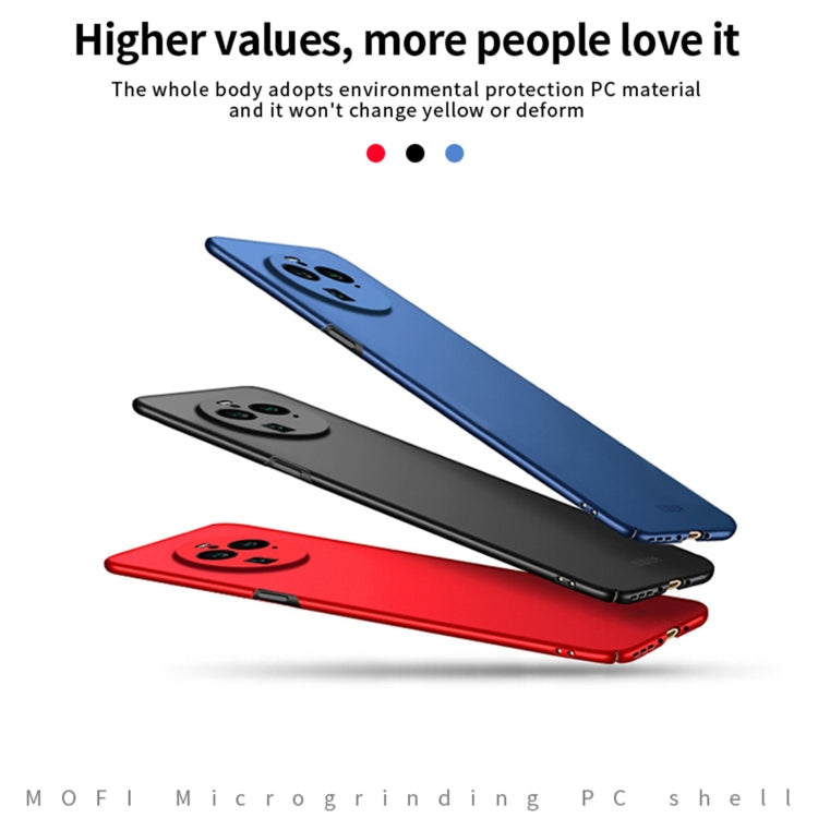 For OPPO Find X6 Pro MOFI Micro-Frosted PC Ultra-thin Hard Phone Case(Red) - OPPO Cases by MOFI | Online Shopping UK | buy2fix