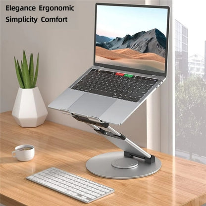 AS018-XS For 10-17 inch Device 360 Degree Rotating Adjustable Laptop Holder Desktop Stand(Grey) - Laptop Stand by buy2fix | Online Shopping UK | buy2fix