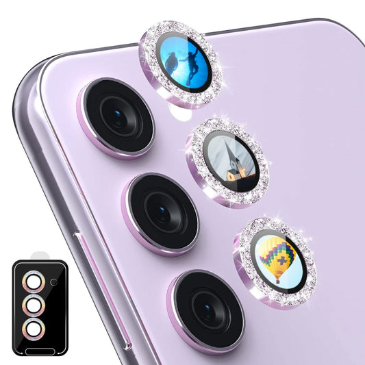 For Samsung Galaxy S24+ 5G ENKAY Hat-Prince AR 9H Rear Lens Glitter Aluminium Alloy Tempered Glass Film(Purple) - Galaxy S24+ 5G Tempered Glass by ENKAY | Online Shopping UK | buy2fix