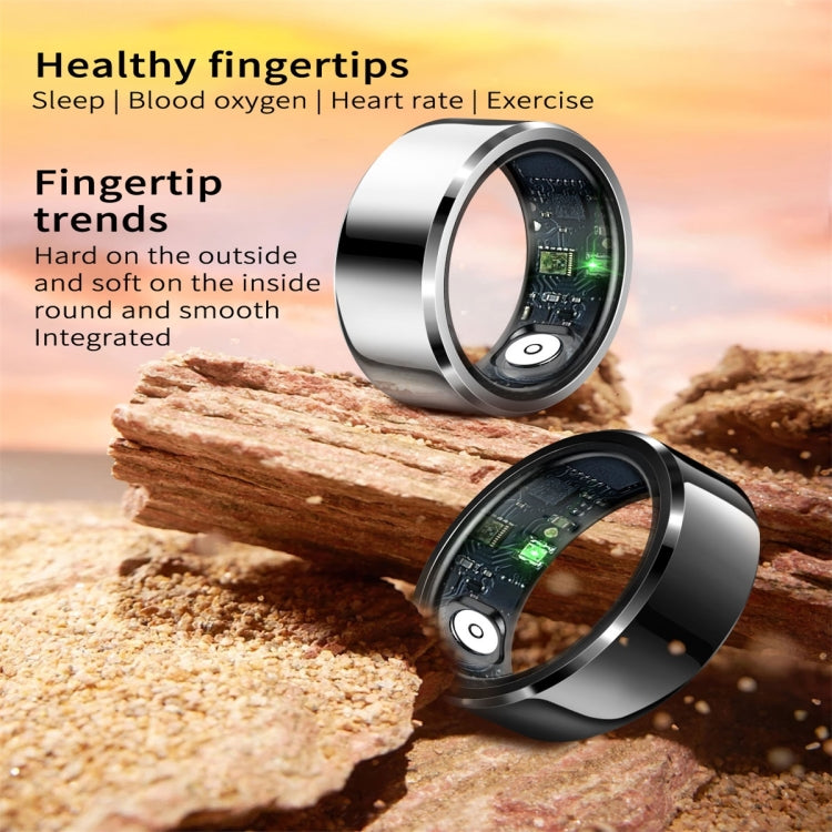 R6 SIZE 9 Smart Ring, Support Heart Rate / Blood Oxygen / Sleep Monitoring(Black) - Smart Rings / Smart Telephones by buy2fix | Online Shopping UK | buy2fix