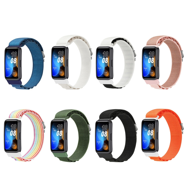 For Huawei Band 8 / 9 Loop Nylon Watch Band(Orange) - Watch Bands by buy2fix | Online Shopping UK | buy2fix