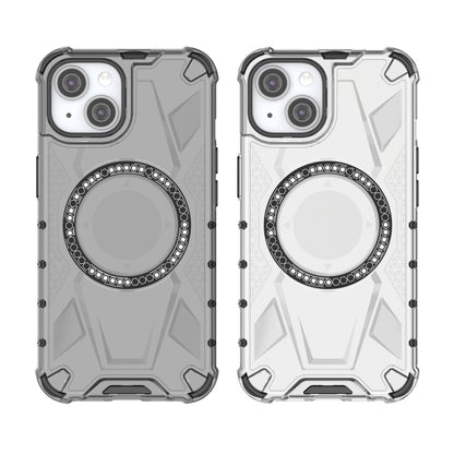 For iPhone 14 MagSafe Armor Holder PC Hybrid TPU Phone Case(White) - iPhone 14 Cases by buy2fix | Online Shopping UK | buy2fix