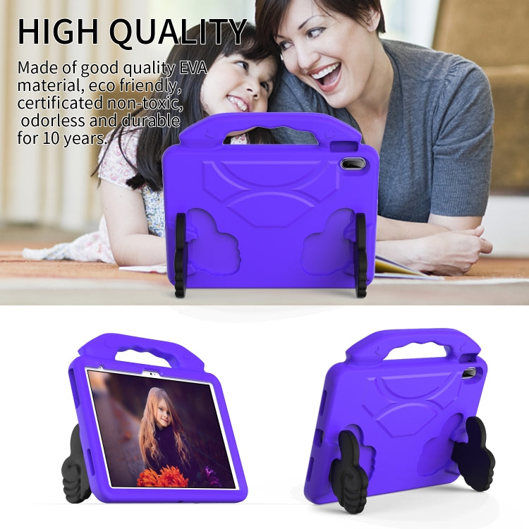 For iPad Air 11 2024 Children EVA Shockproof Tablet Case with Thumb Bracket(Purple) - iPad Air 11 2024 Cases by buy2fix | Online Shopping UK | buy2fix