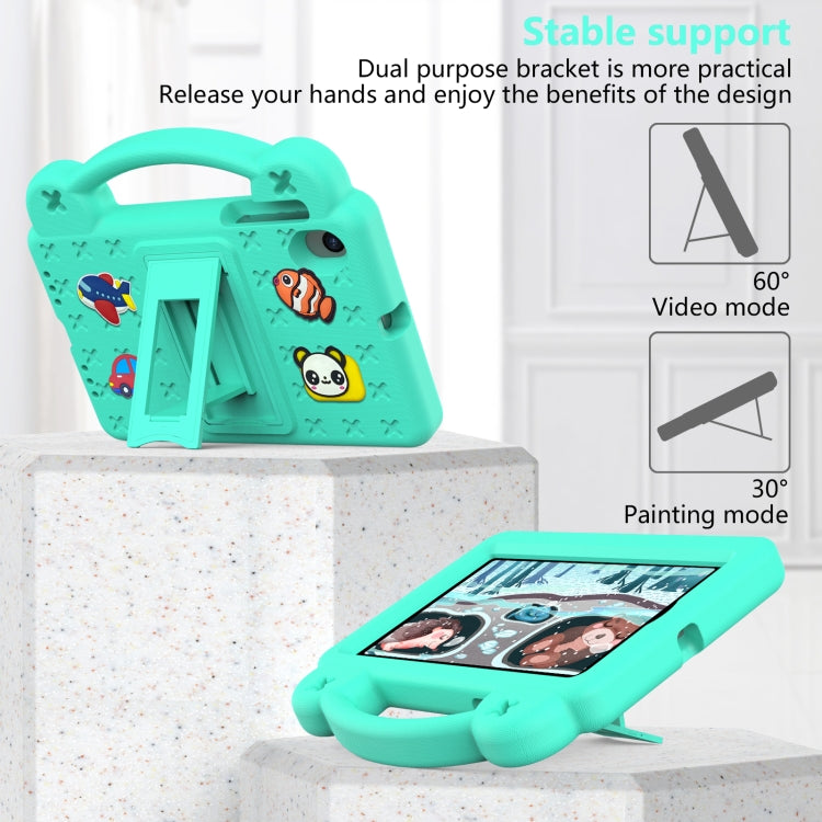 For Walmart Onn 7.0 Gen4 2024 Handle Kickstand Children EVA Shockproof Tablet Case(Mint Green) - Others by buy2fix | Online Shopping UK | buy2fix