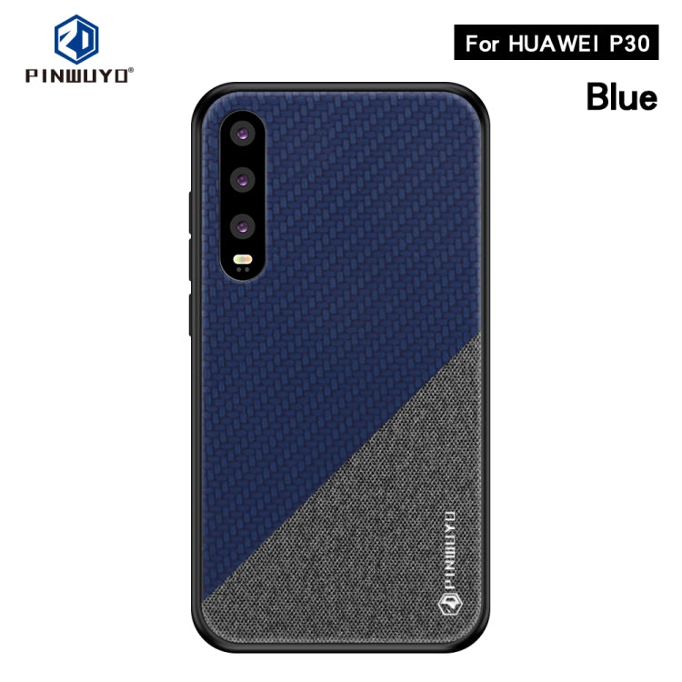PINWUYO Honors Series Shockproof PC + TPU Protective Case for Huawei P30(Blue) - Huawei Cases by PINWUYO | Online Shopping UK | buy2fix