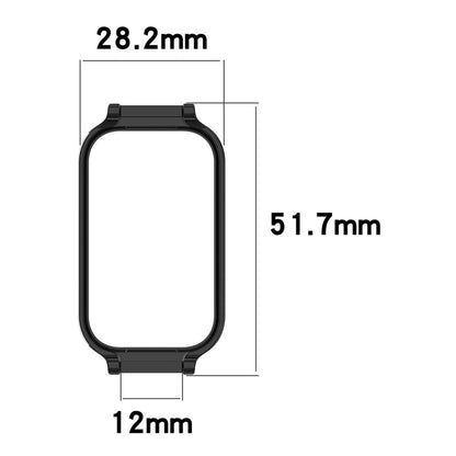 For Xiaomi Smart Band 8 Active Half Pack PC Watch Protective Case(Transparent White) - Watch Cases by buy2fix | Online Shopping UK | buy2fix