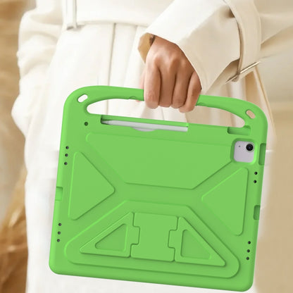 For iPad Air 13 2024 Handle EVA Shockproof Tablet Case with Holder(Green) - iPad Air 13 2024 Cases by buy2fix | Online Shopping UK | buy2fix