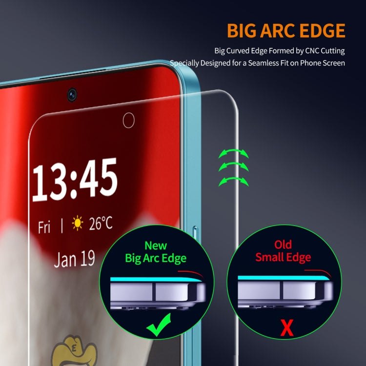 For Samsung Galaxy S24 FE 5G 5pcs ENKAY 9H Big Arc Edge High Aluminum-silicon Tempered Glass Film - Galaxy Tempered Glass by ENKAY | Online Shopping UK | buy2fix