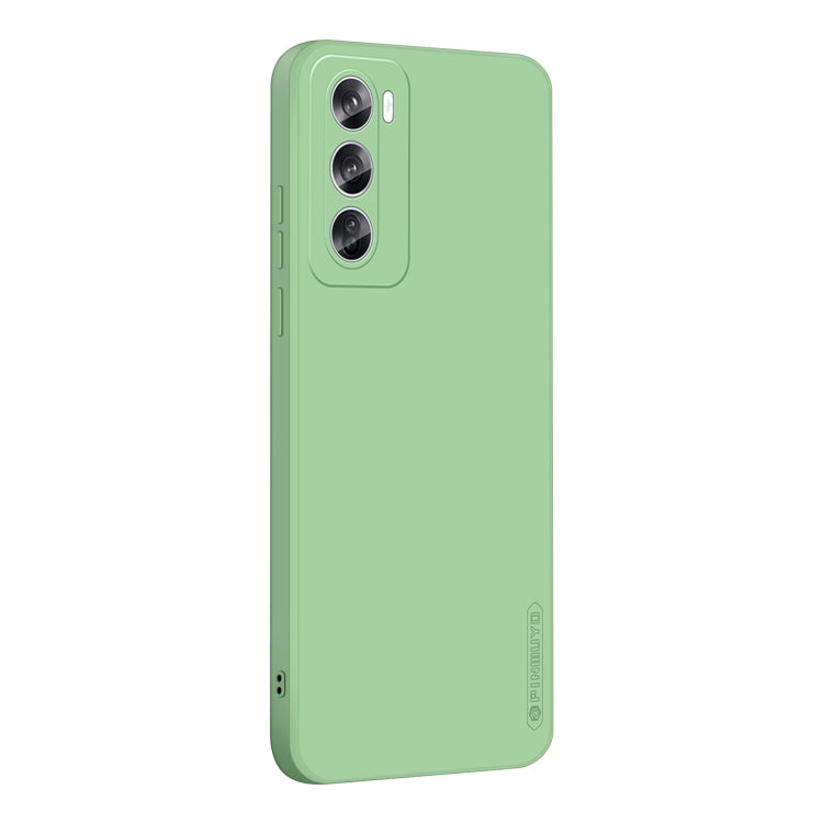 For OPPO Reno12 Pro Global PINWUYO Sense Series Liquid Silicone TPU Phone Case(Green) - Reno12 Pro Cases by PINWUYO | Online Shopping UK | buy2fix