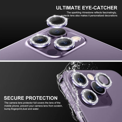 For iPhone 16 Pro / 16 Pro Max ENKAY AR Anti-reflection Individual Diamond Ring Camera Lens Glass Full Film(Silver) - iPhone 16 Pro Max Tempered Glass by ENKAY | Online Shopping UK | buy2fix