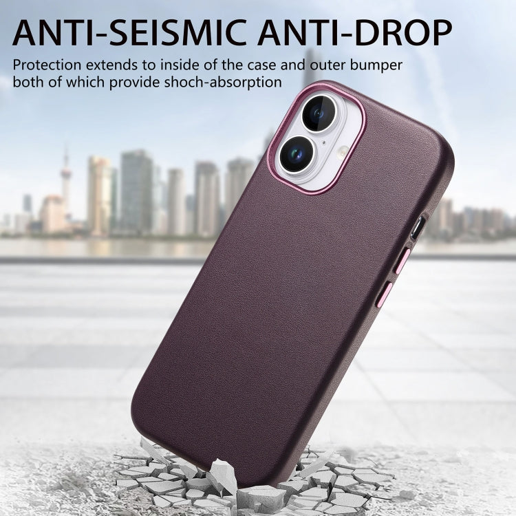 For iPhone 16 Pro Max Electroplated Metal Button Shockproof Phone Case(Purple) - iPhone 16 Pro Max Cases by buy2fix | Online Shopping UK | buy2fix