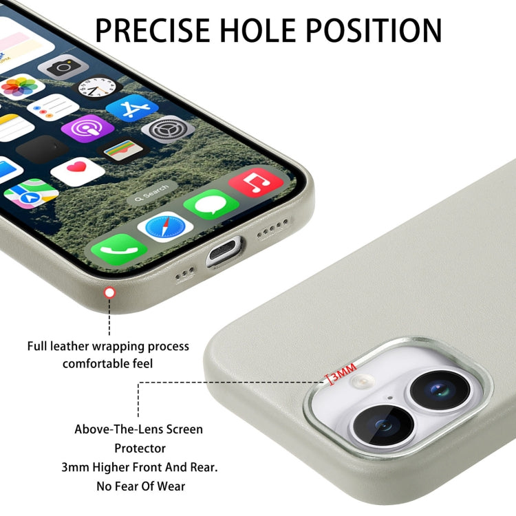 For iPhone 16 Electroplated Metal Button Shockproof Phone Case(White) - iPhone 16 Cases by buy2fix | Online Shopping UK | buy2fix