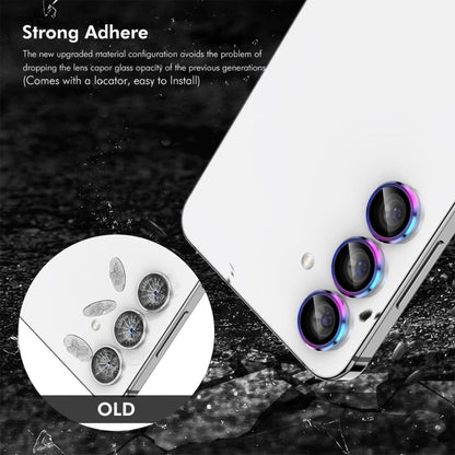 For OPPO Reno12 / Reno12 Pro Global ENKAY Hat-Prince 9H Rear Camera Lens Aluminium Alloy Tempered Glass Film(Colorful) - Reno12 Pro Tempered Glass by ENKAY | Online Shopping UK | buy2fix