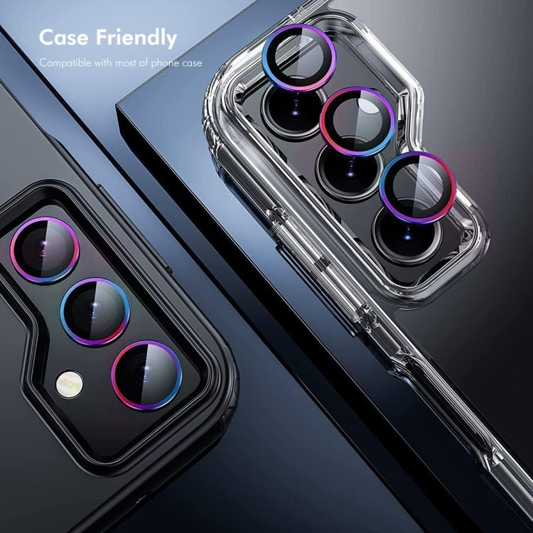 For OPPO Reno12 / Reno12 Pro Global ENKAY Hat-Prince 9H Rear Camera Lens Aluminium Alloy Tempered Glass Film(Light Purple) - Reno12 Pro Tempered Glass by ENKAY | Online Shopping UK | buy2fix