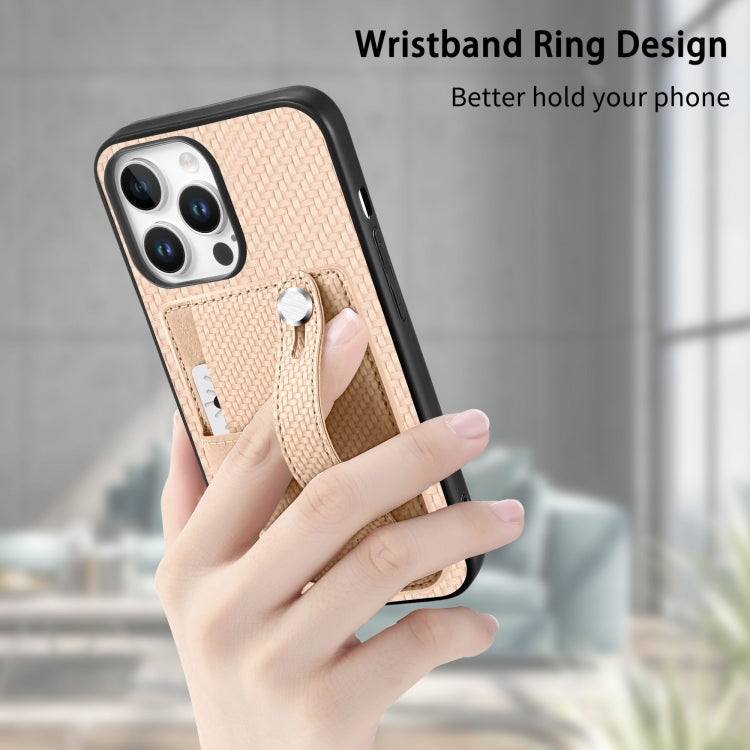 For iPhone 16 Plus Wristband Kickstand Card Wallet Back Phone Case with Tool Knife(Khaki) - iPhone 16 Plus Cases by buy2fix | Online Shopping UK | buy2fix