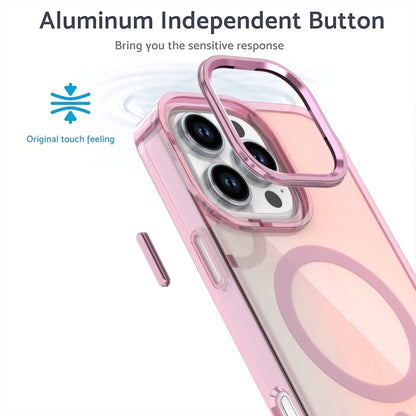 For iPhone 16 Bright Shadow Magsafe Discoloration Phone Case(Pink) - iPhone 16 Cases by buy2fix | Online Shopping UK | buy2fix