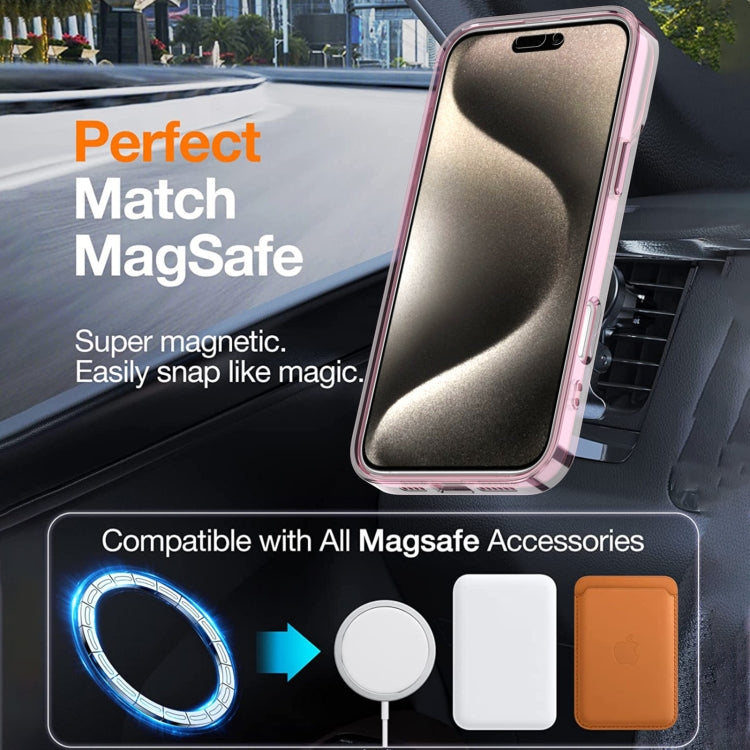 For iPhone 16 Pro Max Bright Shadow Magsafe Discoloration Phone Case(Grey) - iPhone 16 Pro Max Cases by buy2fix | Online Shopping UK | buy2fix