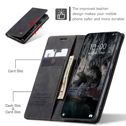 For Xiaomi 14T CaseMe 013 Multifunctional Horizontal Flip Leather Phone Case(Black) - 14T Cases by CaseMe | Online Shopping UK | buy2fix