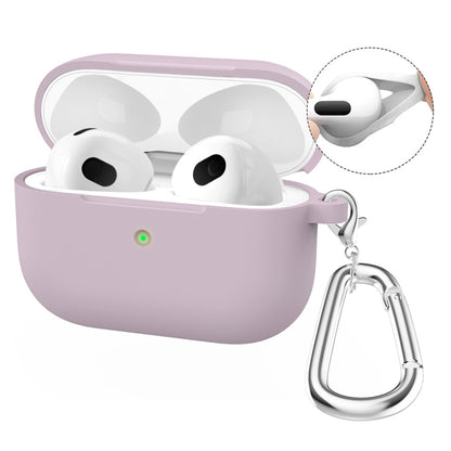 For Apple AirPods 4 2024 ENKAY Hat-Prince Thickened Silicone Case with Hook and Anti-lost Silicone Earbuds(Purple) - For AirPods 4 by ENKAY | Online Shopping UK | buy2fix